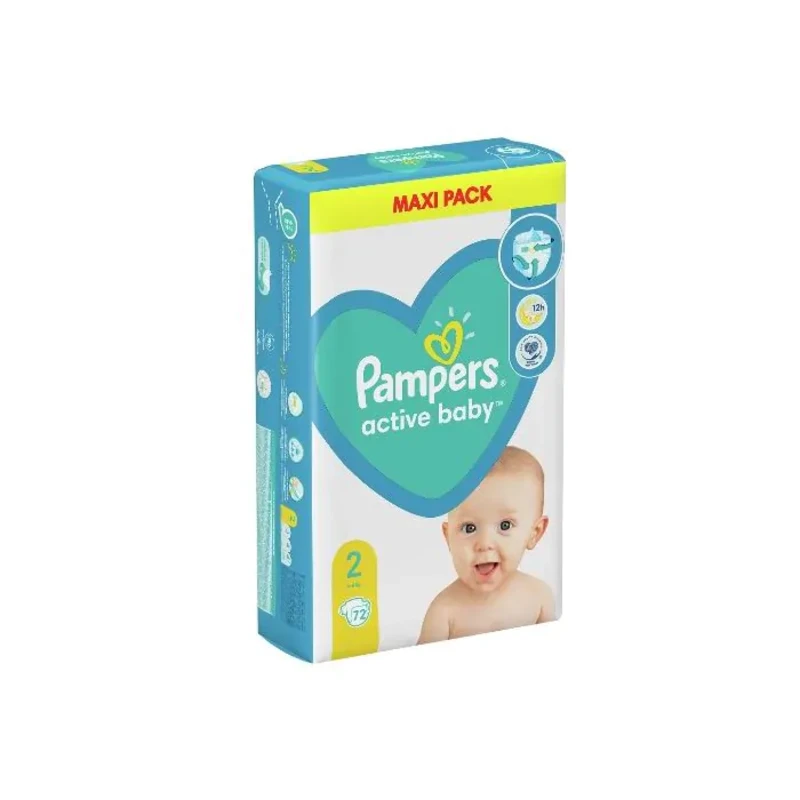 Pampers active baby пелени vpp размер 2 / 4-8кг./ x72