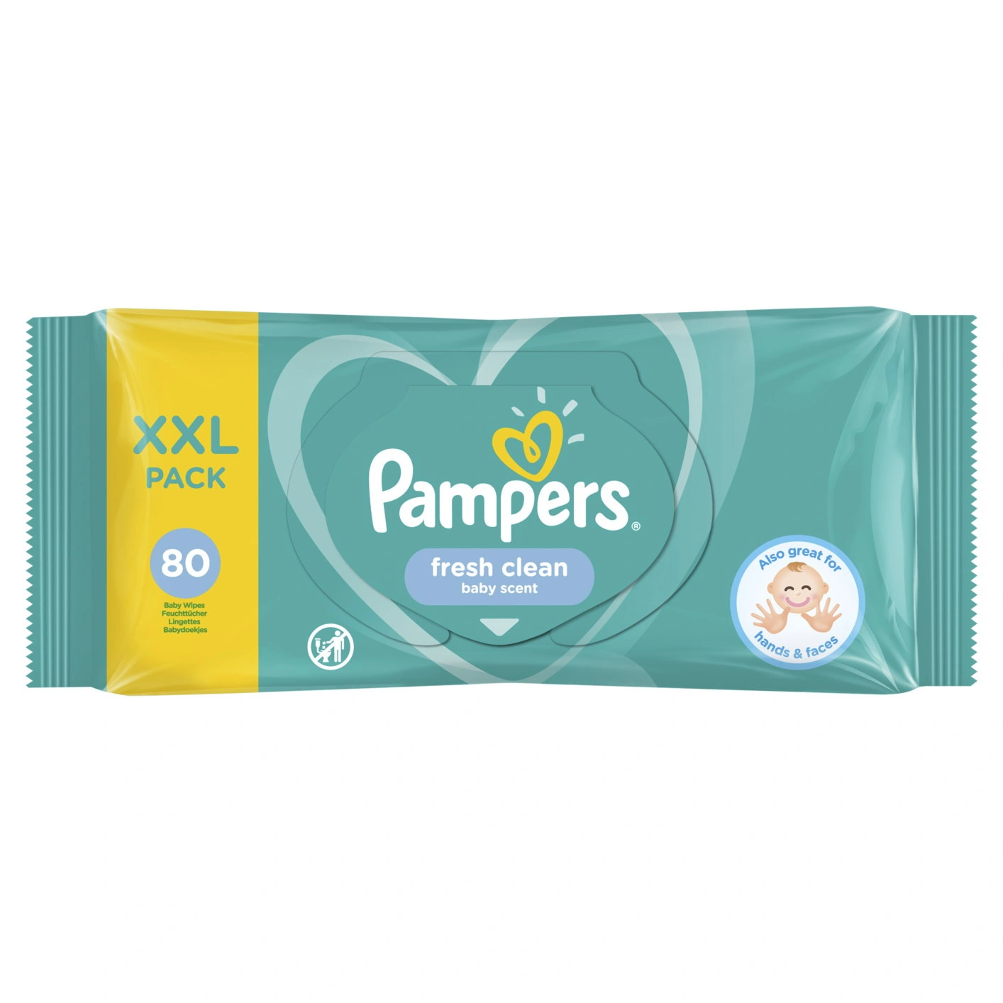 Pampers fresh бебешки мокри кърпички х80