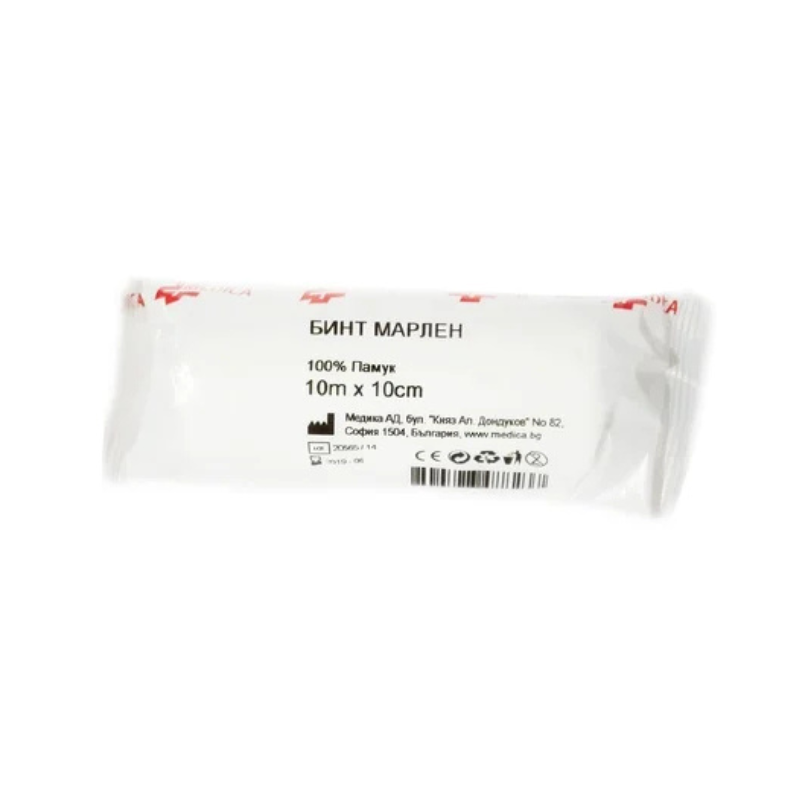 Бинт марлен 10м/10см medica