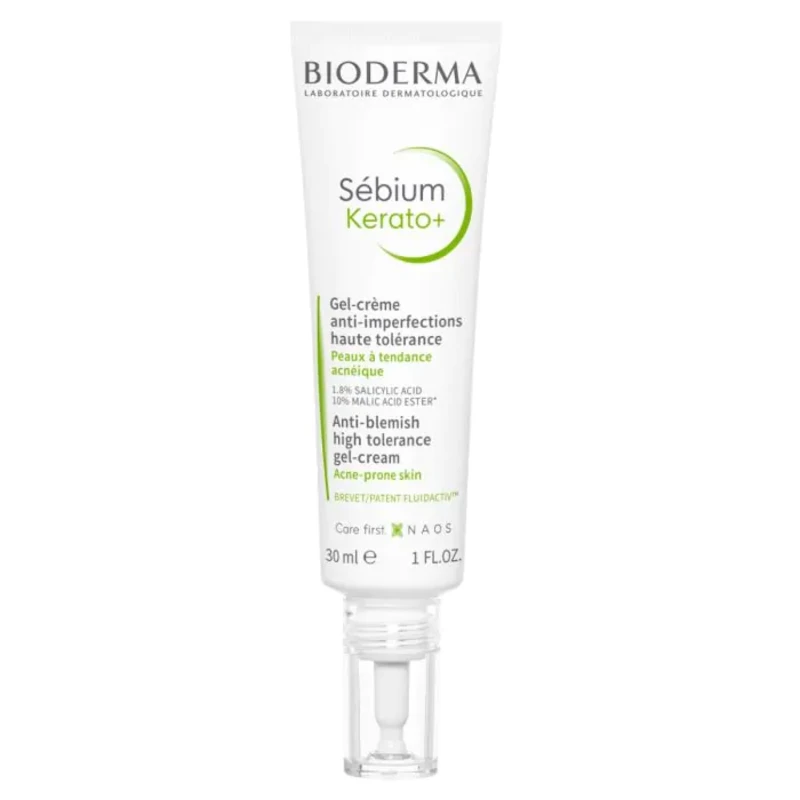 Bioderma sebium kerato+ гел-крем против несъвършенства с висока толераннтност за акнеична кожа 30мл