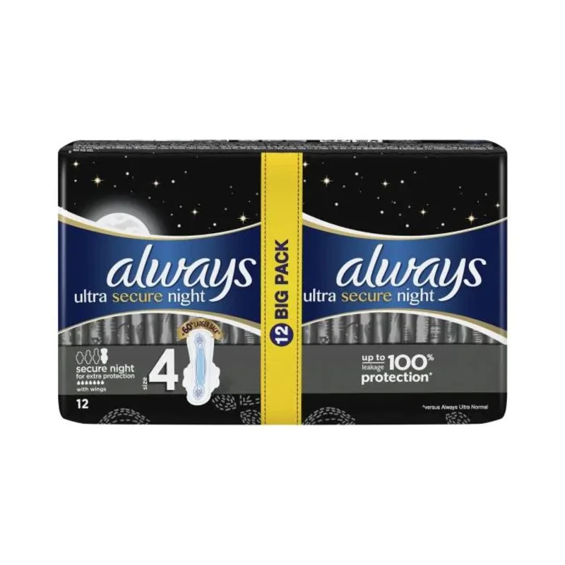 Дамски превръзки always ultra night plus duo x12