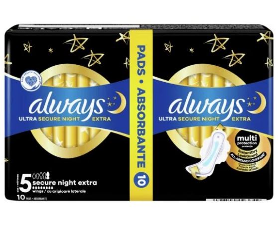 Дамски превръзки always ultra secure night duo x10