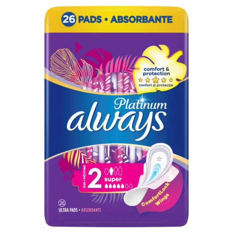 Дамски превръзки always platinum super quattro x26