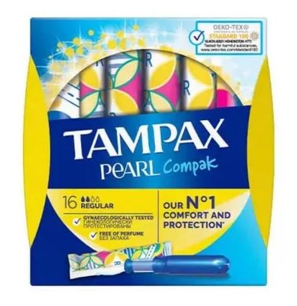 Тампони tampax normal pearl x16