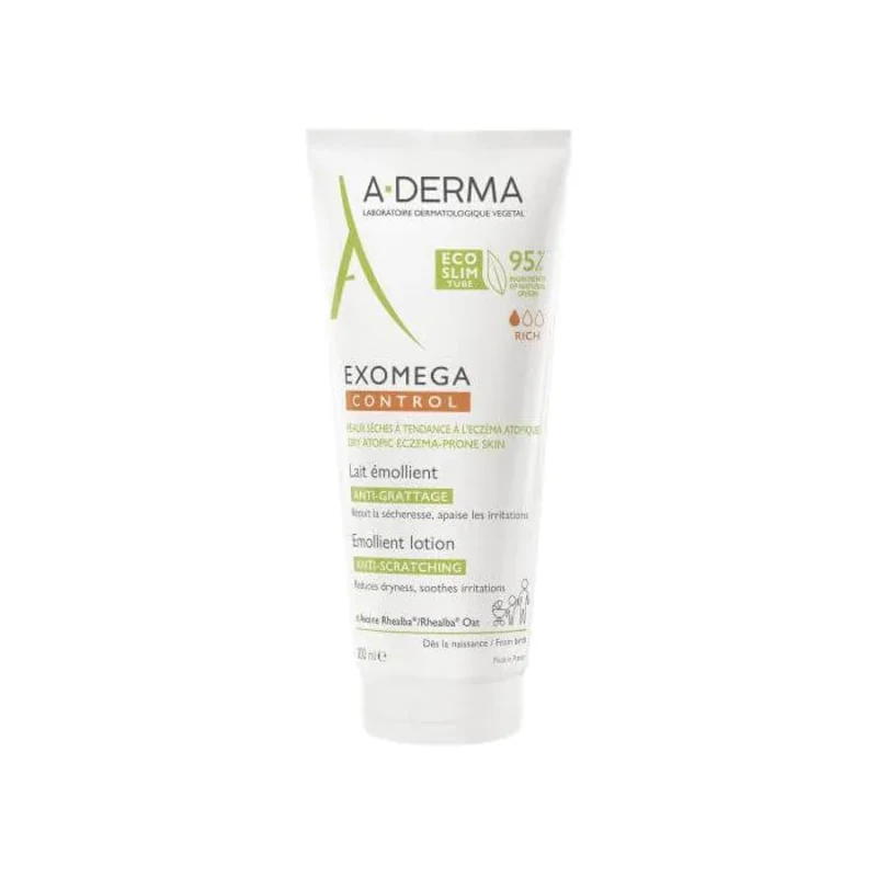 A-derma exomega control емолиентно мляко 200мл