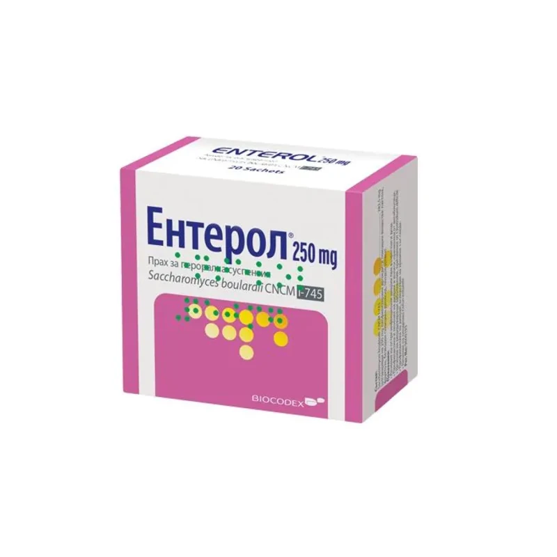 Ентерол сашети при остра инфекциозна диария 250мг х20 Biocodex