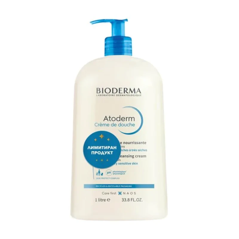 Bioderma atoderm душ крем 1л лимитиран