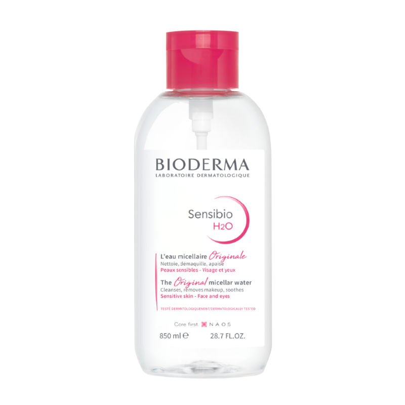 Bioderma sensibio h2o мицеларна вода за чувствителна кожа 850мл помпа лимитиран формат