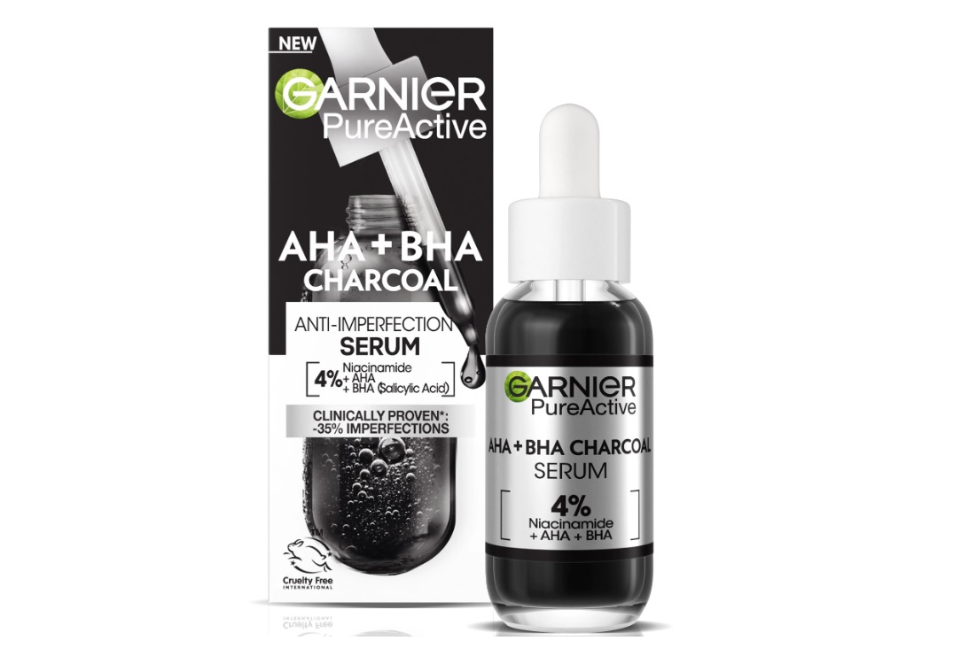 Garnier pure active charcoal серум против несъвършенства 30мл