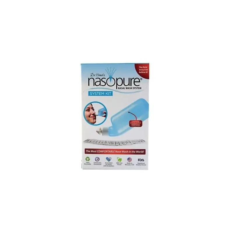 Назопюр комплект за възрастни за носни промивки 236мл+20сашета