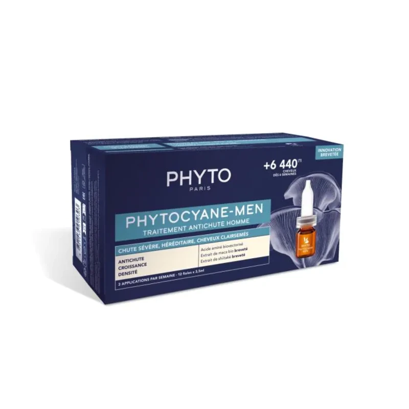 Phyto phytocyane терапия против прогресивен косопад при мъже 12x3,5ml