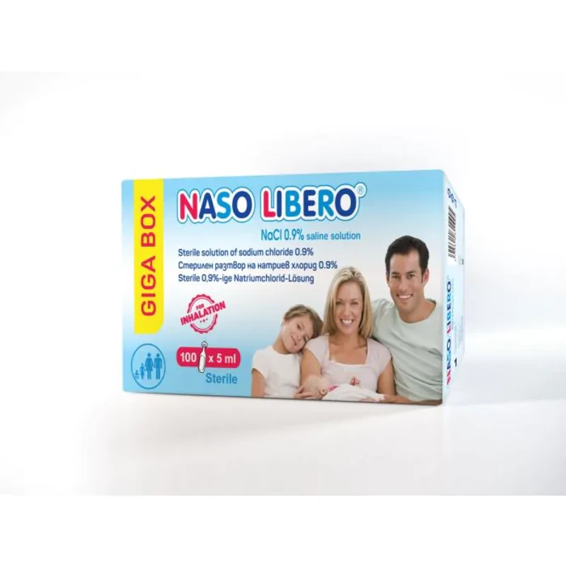Назо либеро giga box физиологичен разтвор 100 x 5мл монодози