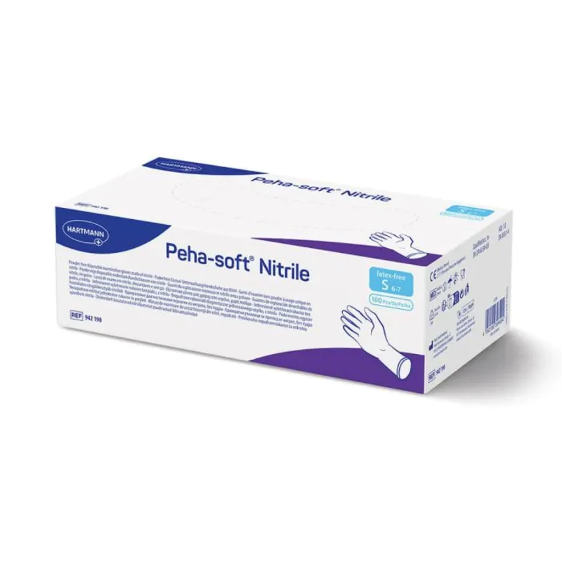 Ръкавици Peha-soft нитрилни сини размер S х100 Hartmann