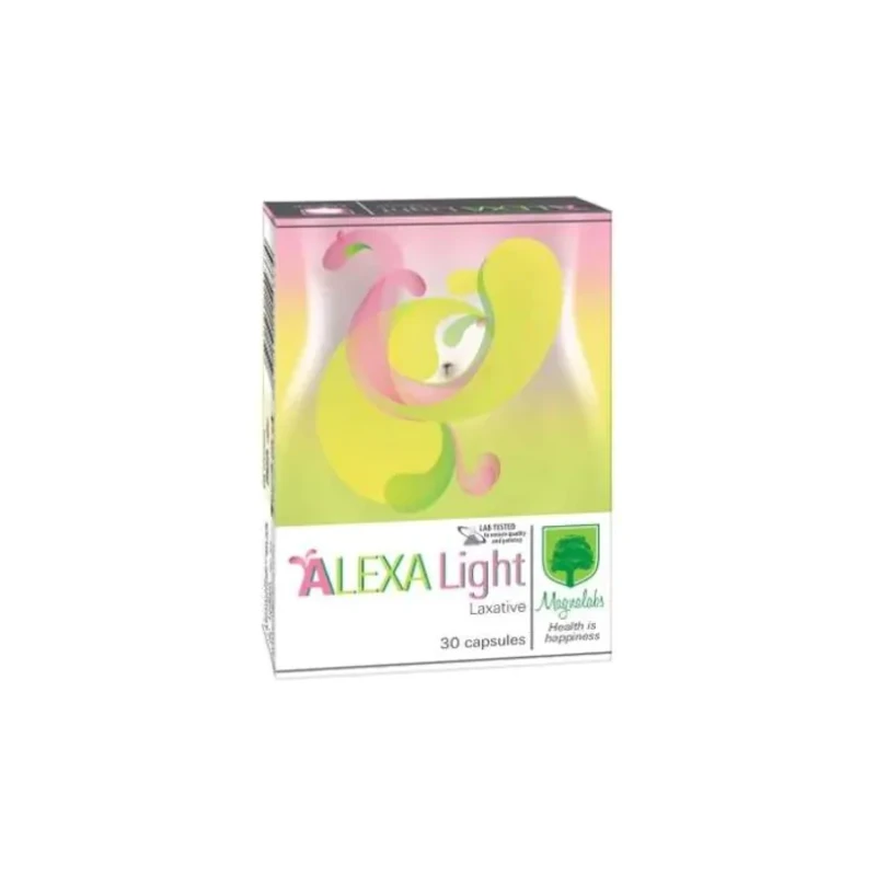 Алекса лайт капсули при запек и лениви черва х30 Magnalabs