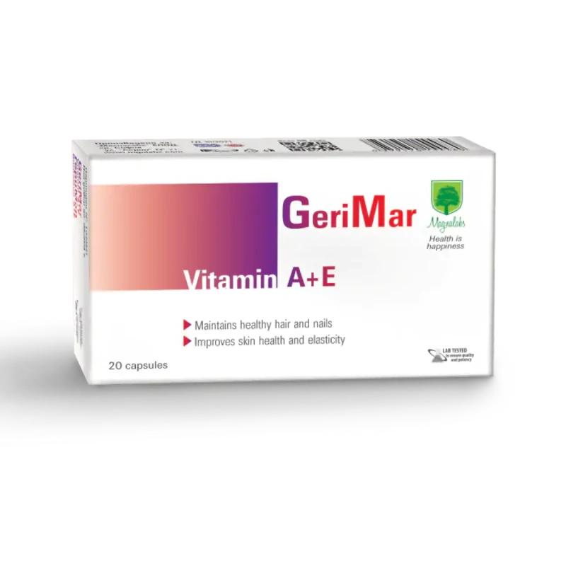 Геримар/витамин А+Е/ капсули за здрава коса, кожа и нокти х20 Magnalabs