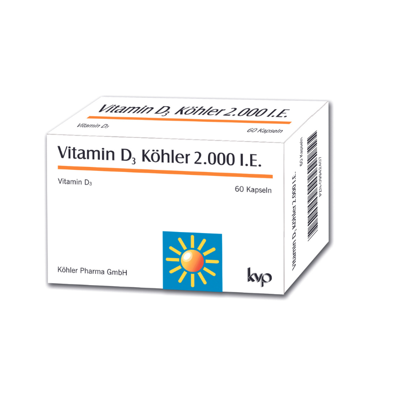 Витамин d3 2000iu капсули х60 koehler pharma