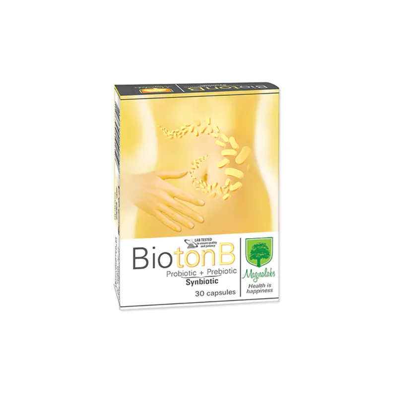 Bioton B Синбиотик капсули за перфектен баланс на чревната микрофлора х30 Magnalabs