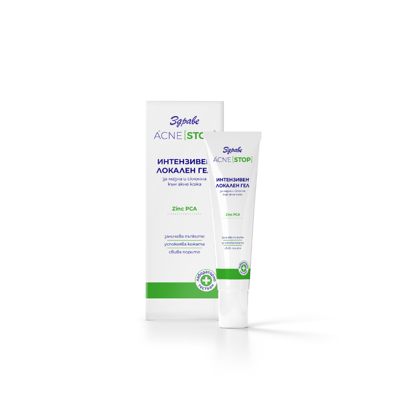 Здраве акнестоп локален гел против акне 15мл