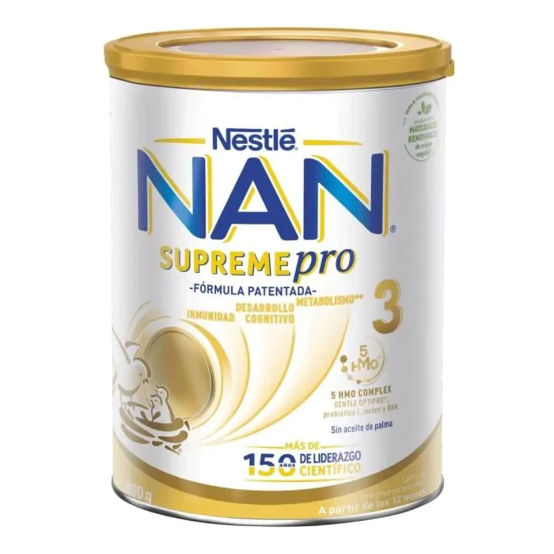 Nestle NAN SupremePro 3 Висококачественa обогатенa млечна напитка на прах 12+ месеца 800г