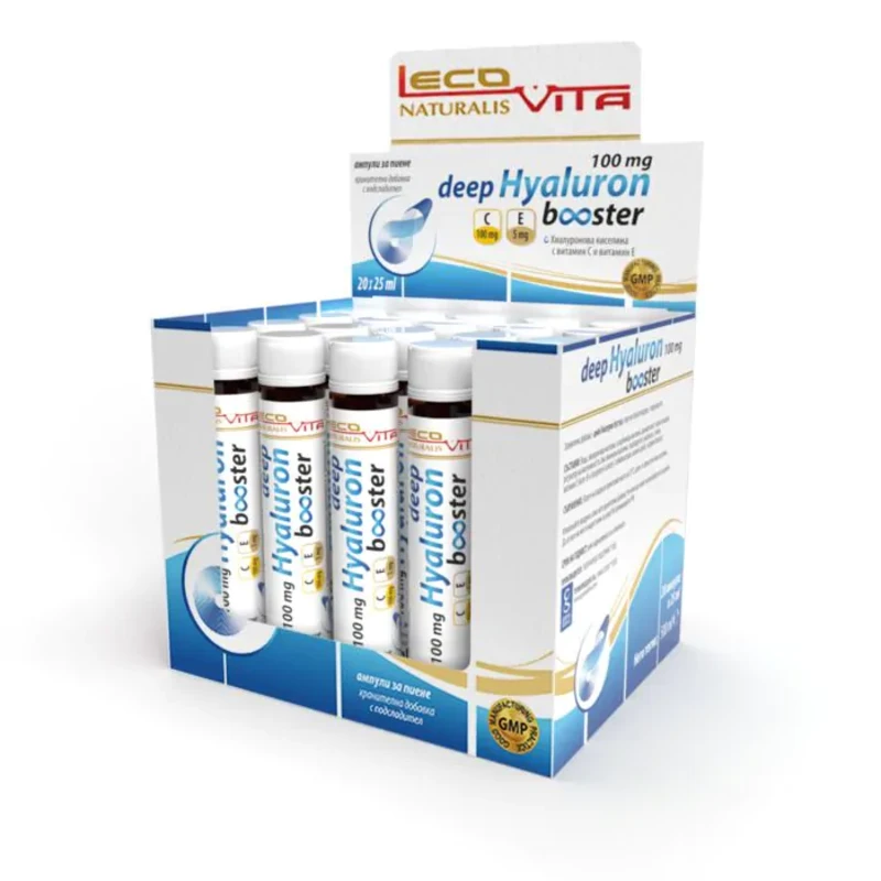 Дийп хиалурон бустер ампули за кожа, стави 25мл х20 Lecovita