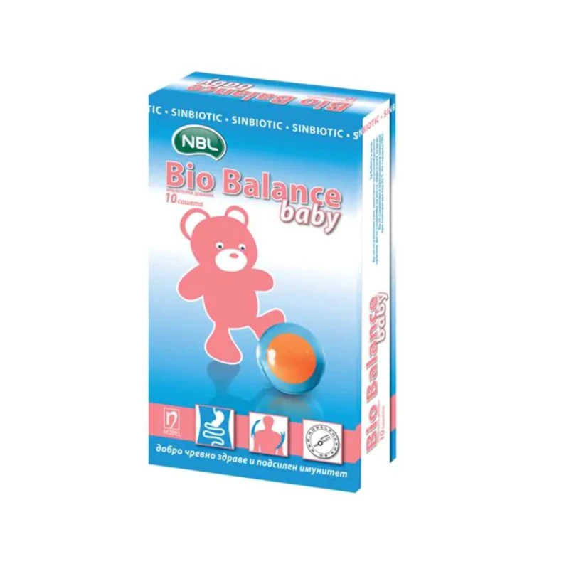 Био баланс бейби сашета за добро чревно здраве и имунитет х10 Nobel Pharma