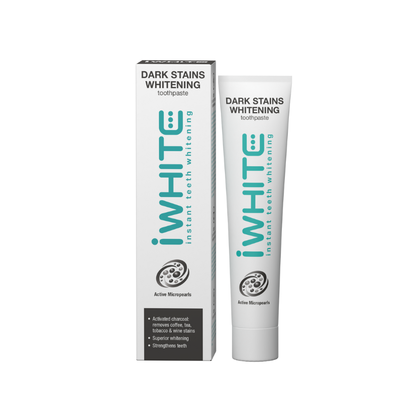 iWhite dark stains паста за зъби 75мл с активен въглен