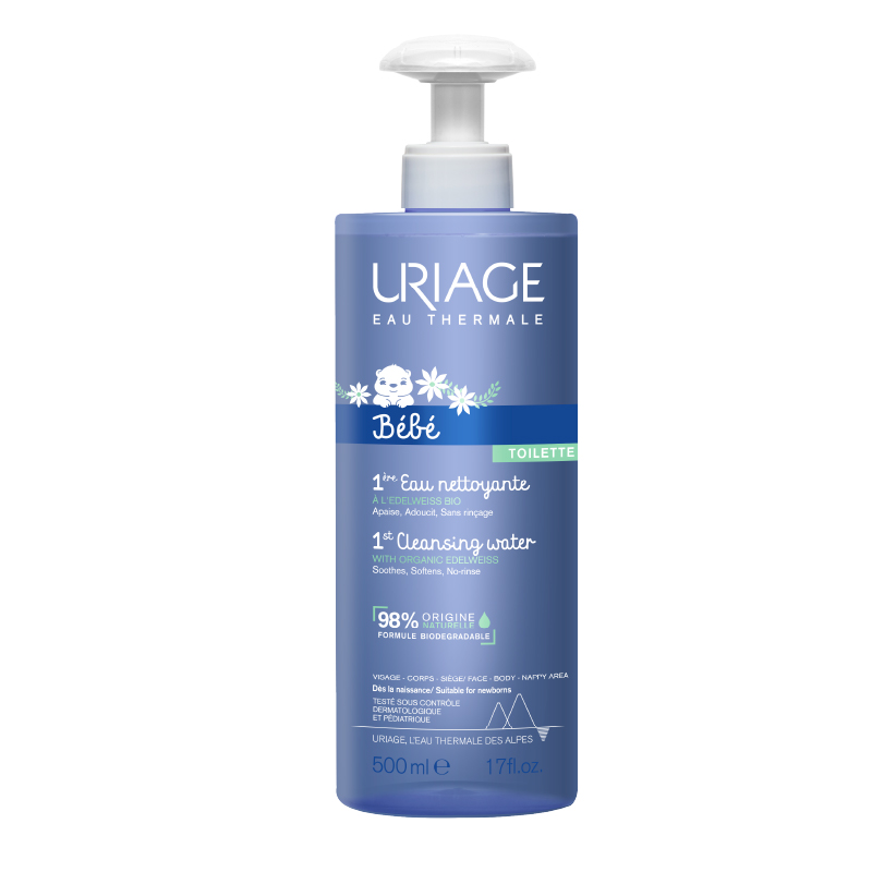 Uriage 1ere почистваща вода за бебета без изплакване 500 мл