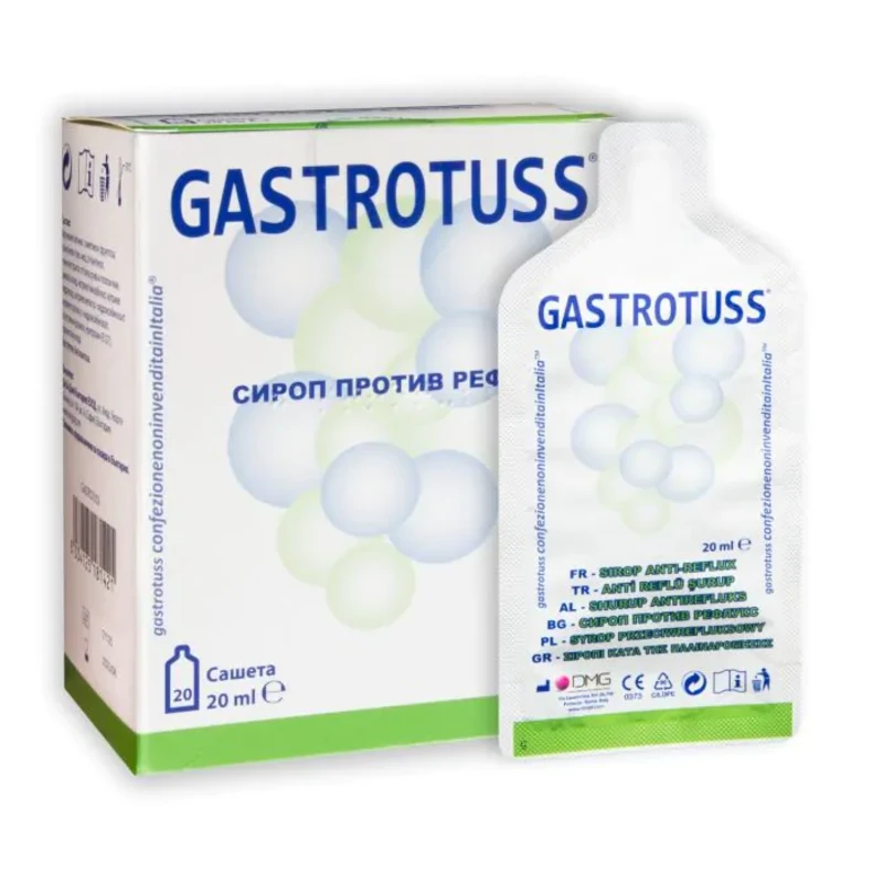 Гастротус сироп сашета против рефлукс 20мл х20