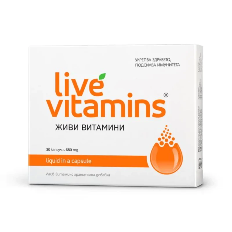 Live Vitamins живи витамини капсули х30 Vitaslim Innove