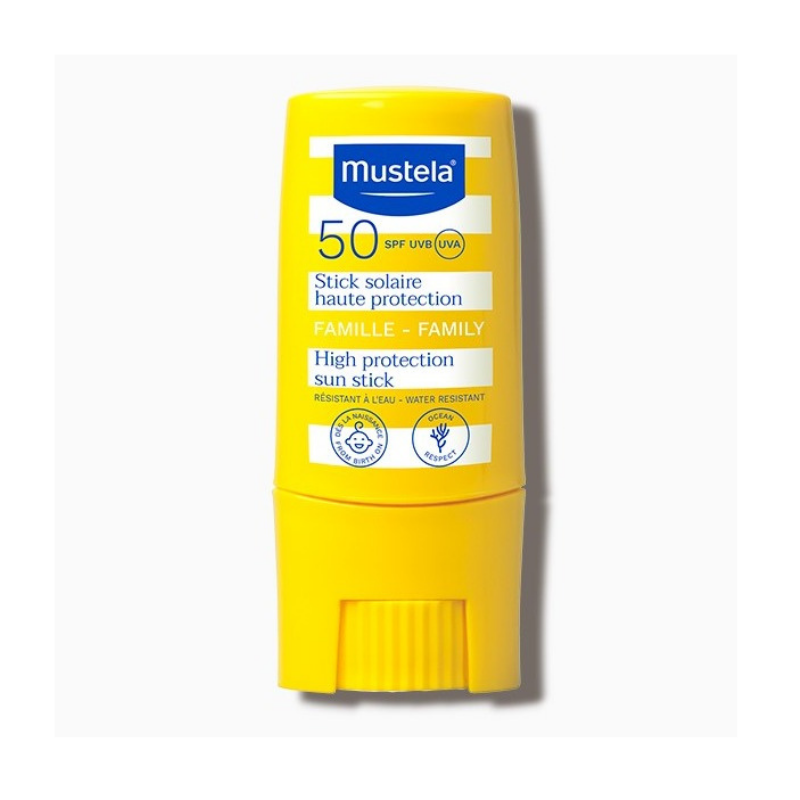 Mustela слънцезащитен стик SPF50 9мл