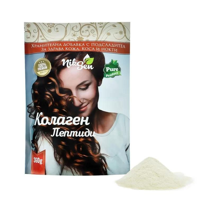 Колаген пептиди прах за коса, кожа и нокти 360г Никсен