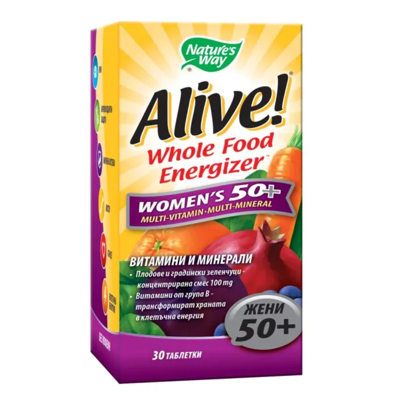 Alive Мултивитамини за жени 50+ таблетки х30 Nature&#039;s Way