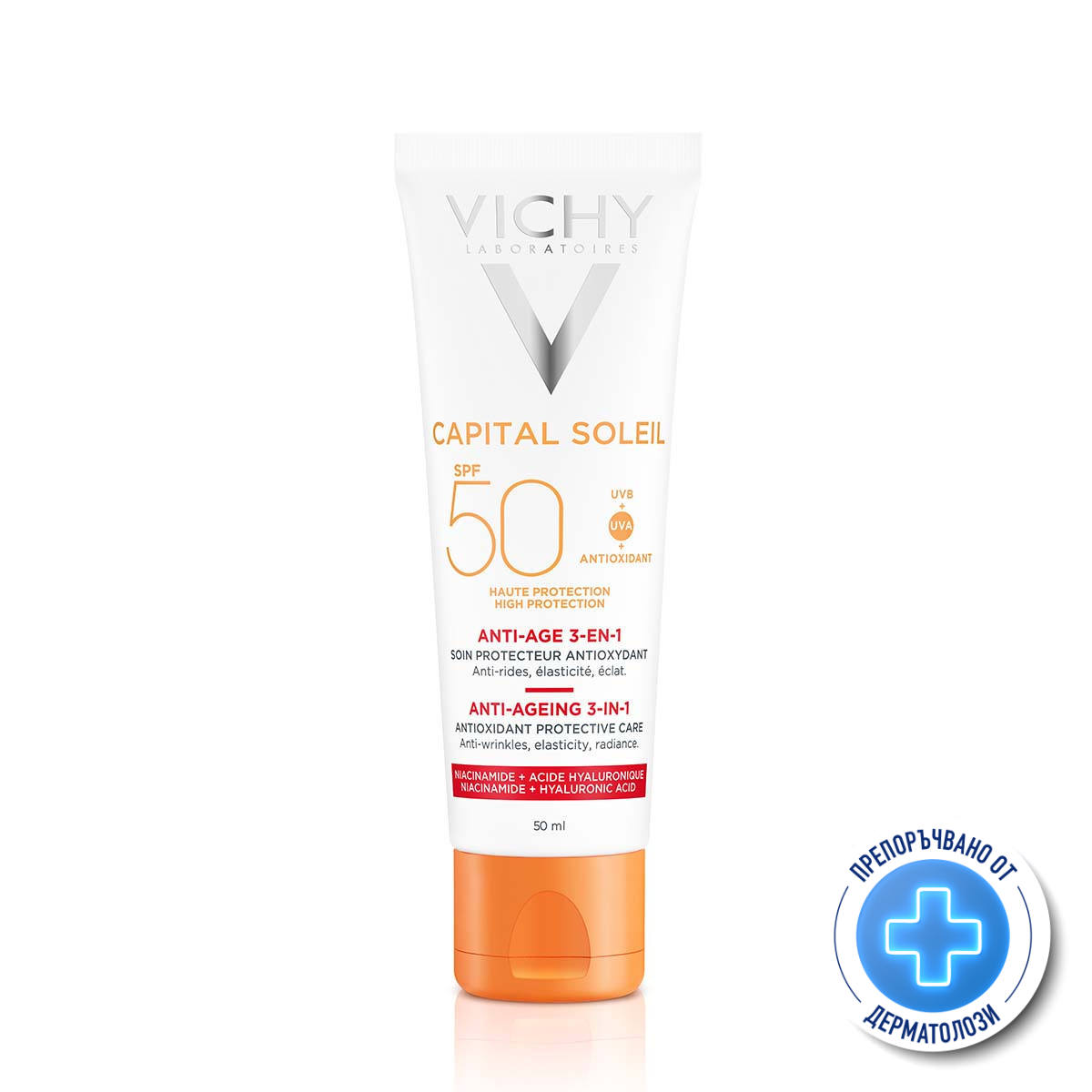 Vichy capital soleil SPF50 крем против бръчки за лице 50 мл 585231