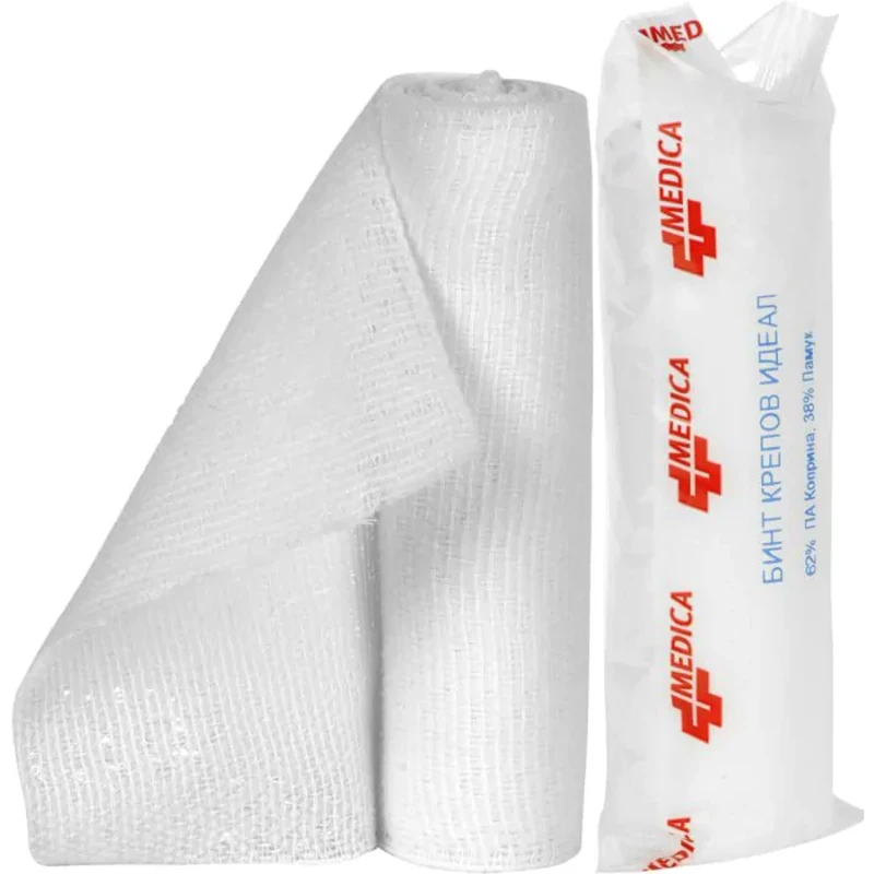 Бинт крепов идеал 4м/12см medica