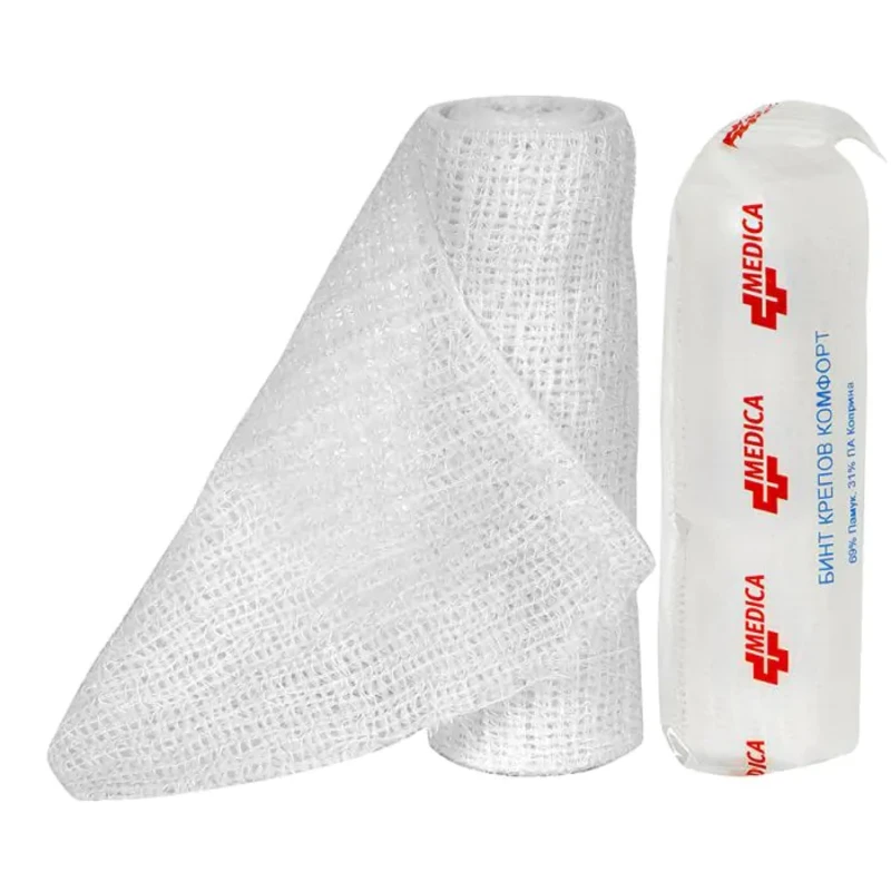 Бинт крепов комфорт 4м/12см medica