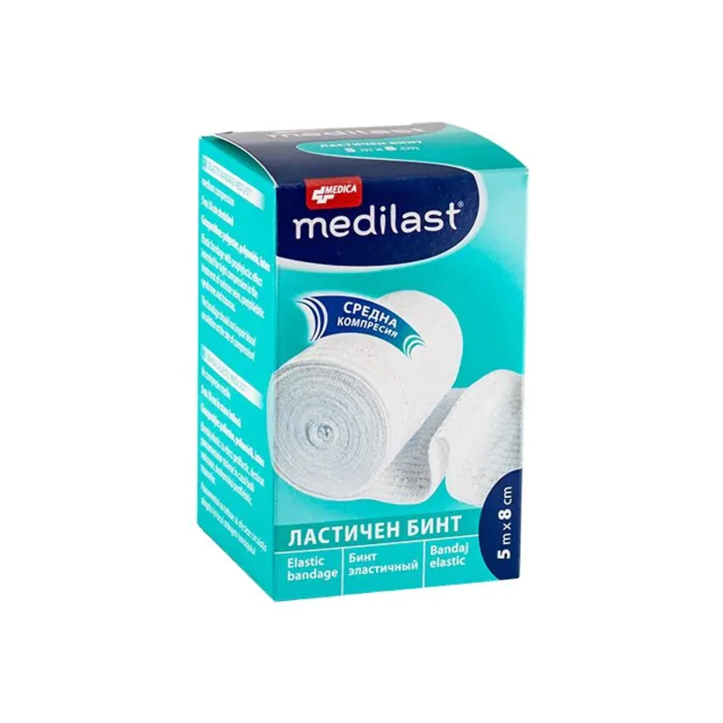 Бинт ластичен 5м/8см medica
