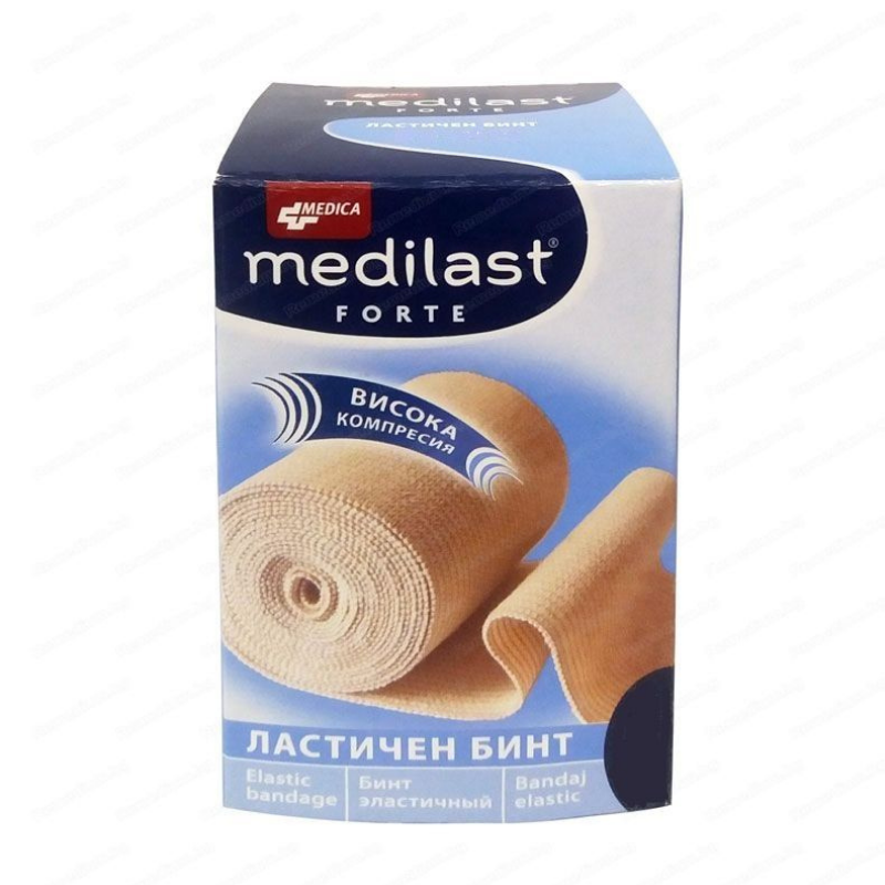 Бинт ластичен медиласт форте 5м/10см medica