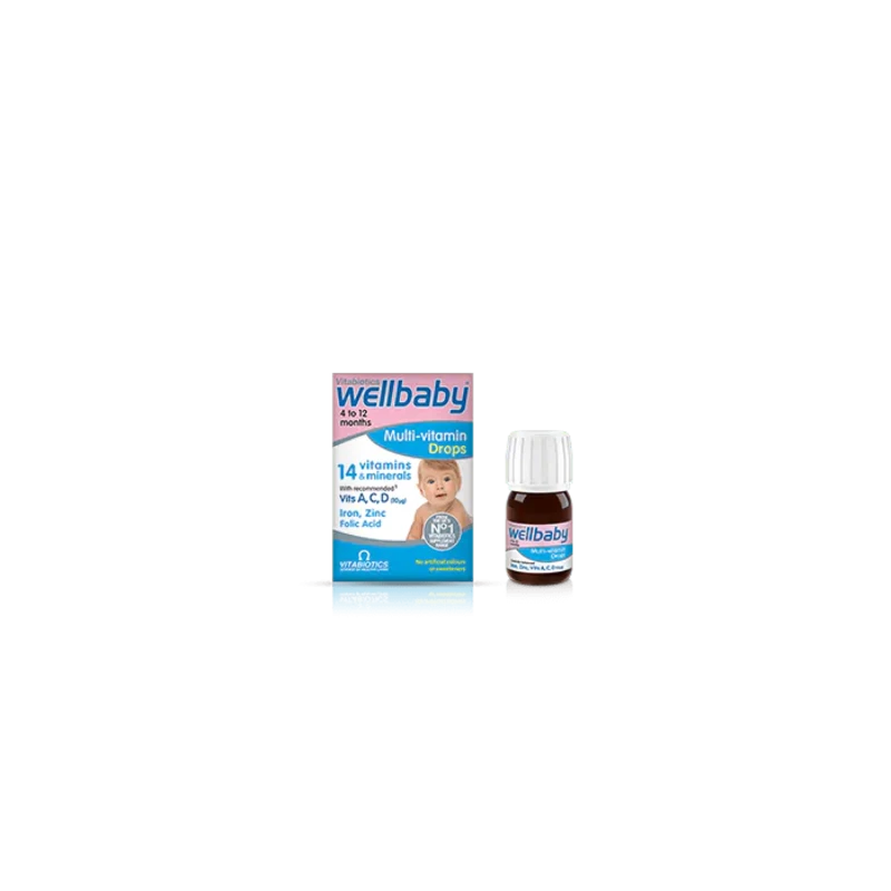 Wellbaby Мултивитаминни капки за бебета 30мл Vitabiotics
