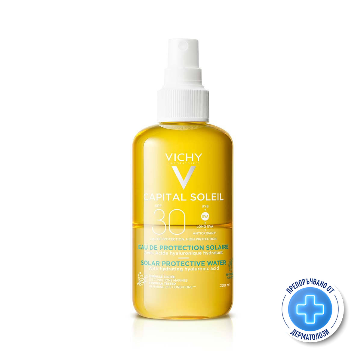 Vichy Soleil SPF30 вода за лице и тяло с хидратиращ ефект 200мл 585187