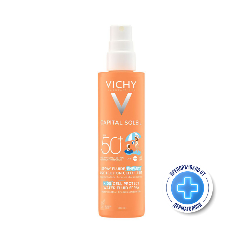 Vichy Soleil SPF 50+ cell protect флуиден спрей за деца 200 мл 810838