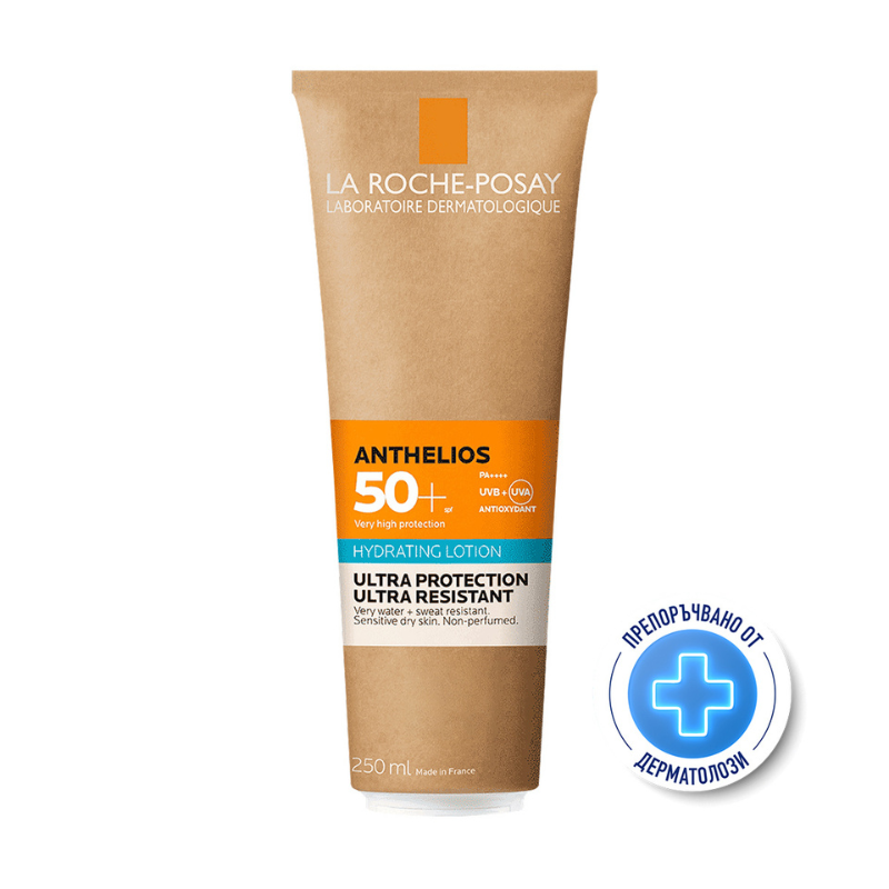 La Roche-Posay Anthelios SPF 50+ хидратиращо мляко за тяло 250 мл 761123 еко опаковка