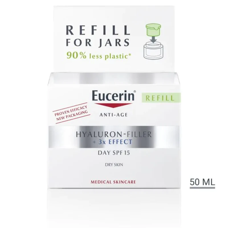 Eucerin Hyaluron-Filler дневен крем SPF 15 пълнител 50 мл