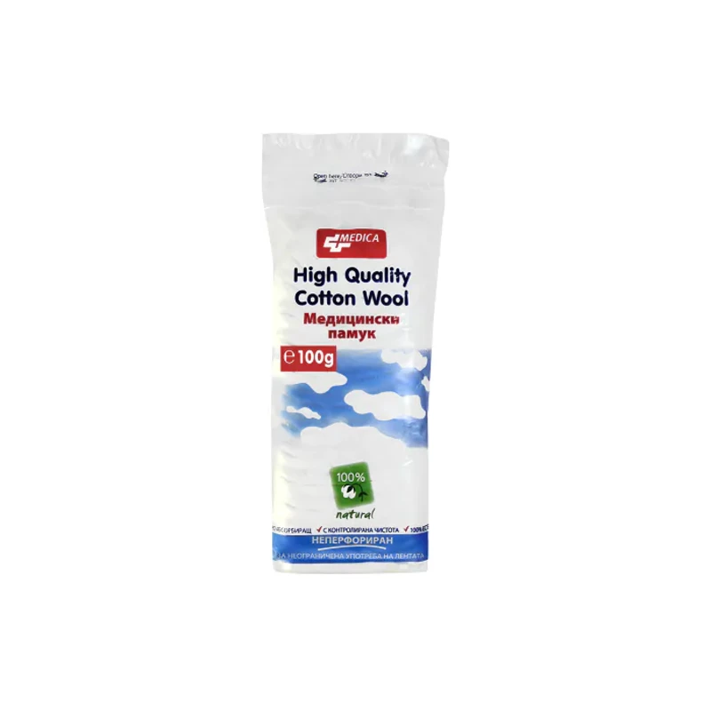 Памук медицински 100гр Medica