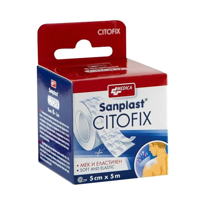 Sanplast citofix прикрепващ пластир 5см/5м