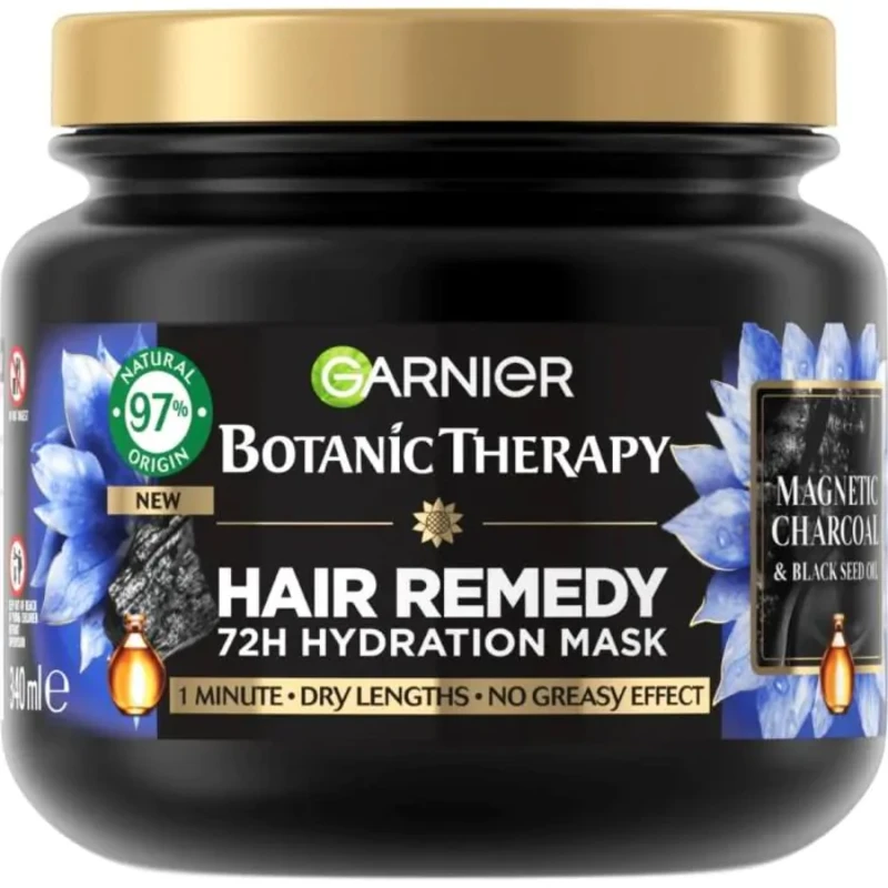 Garnier Botanic Therapy Charcoal маска за суха коса 340 мл
