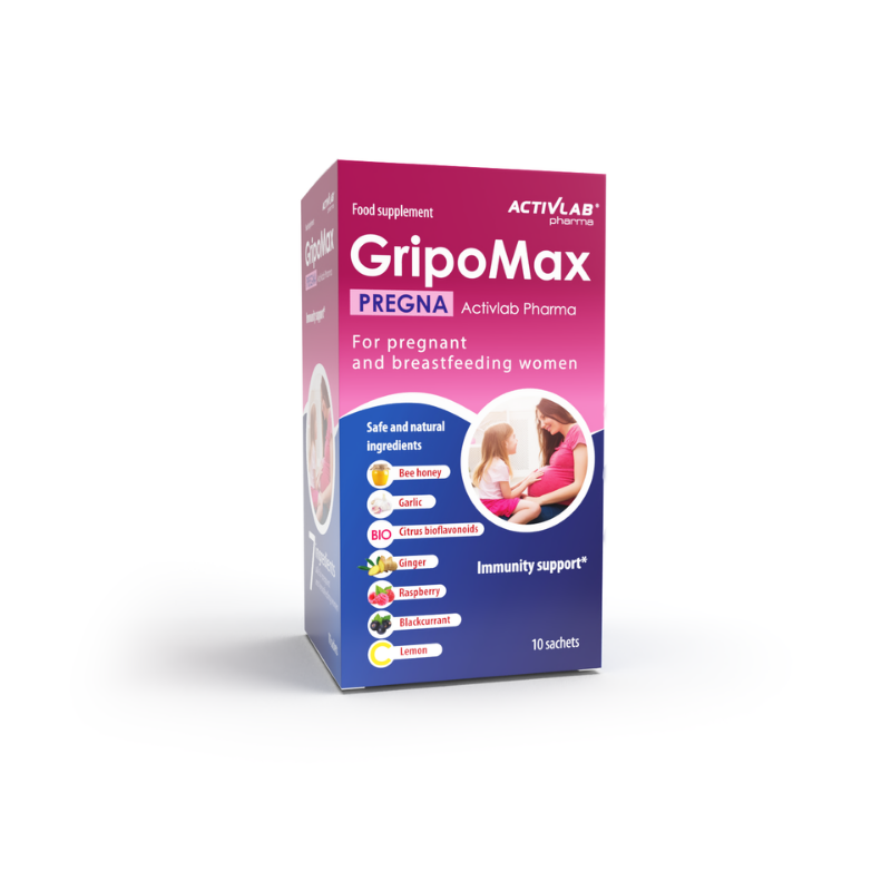 Грипомакс Прегна сашета за повишаване на имунитета 10г х10 Activlab Pharma