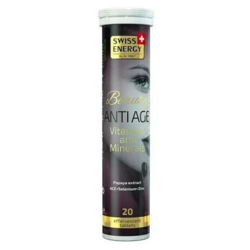 Антиейдж ефервесцентни таблетки х 20 swiss energy