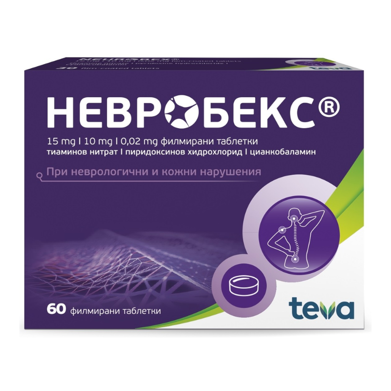 Невробекс таблетки при неврити, полиневрити, невралгии х60