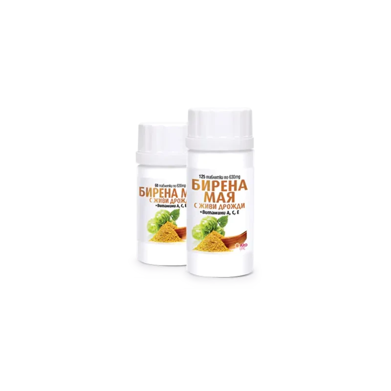 Бирена мая таблетки за здрави коса, кожа и нокти х125 Аромания