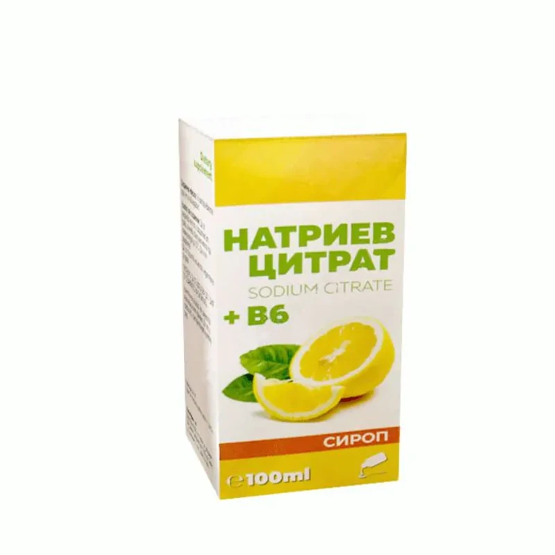 Натриев Цитрат и Витамин B6 сироп при гадене и повръщане 100мл Omega Vita